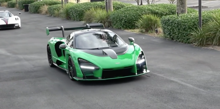 Siêu xe McLaren Senna “khoác” bộ áo xanh lá cây kịch độc tại Mỹ