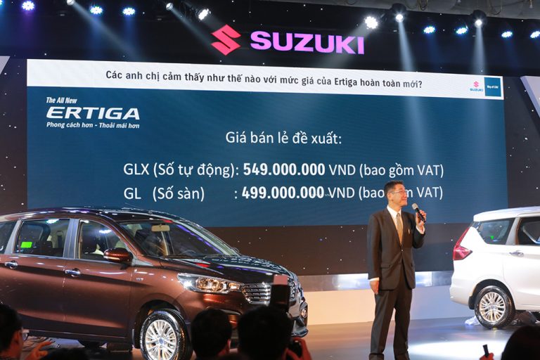 GIÁ LĂN BÁNH CÁC PHIÊN BẢN SUZUKI ERTIGA 2019 TẠI VIỆT NAM